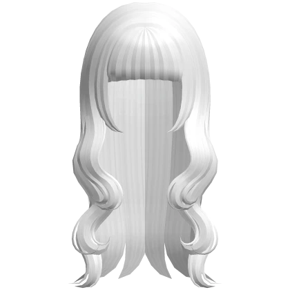 ♡ : white wavy doll hime cut long hair