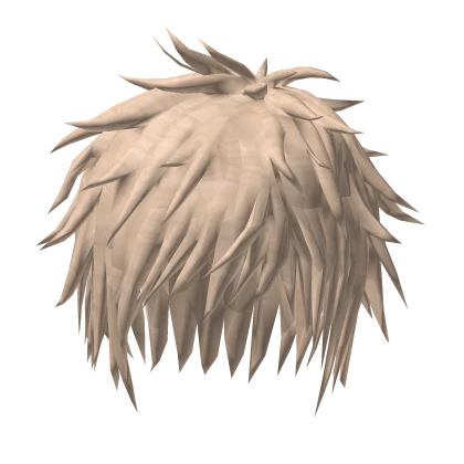blonde spiky messy hair