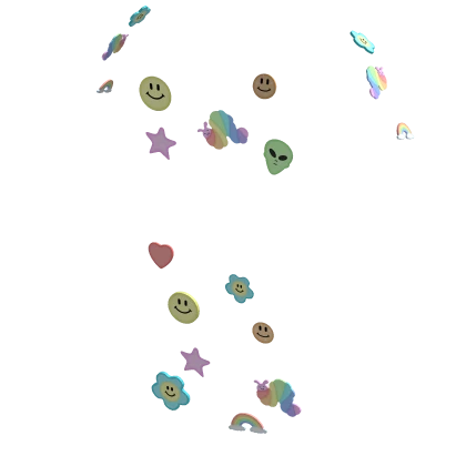 decora harajuku kandi pastel colors body stickers