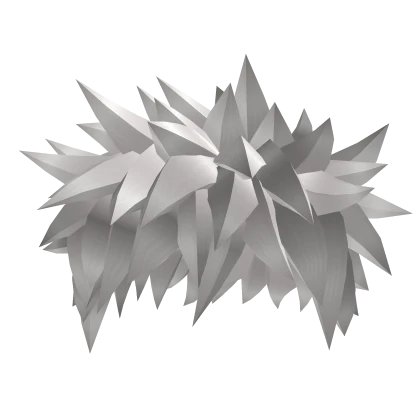 Light Grey Spiky Anime Boy Hair 2