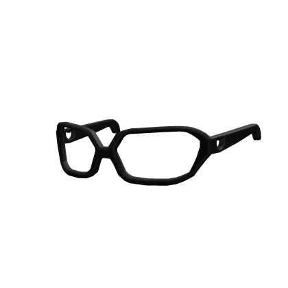 Heart Cutout Glasses in Black
