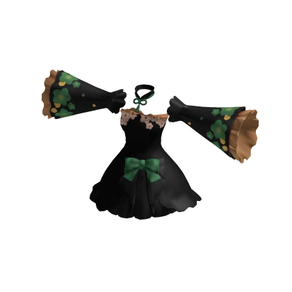 ✨Anime Black Floral Bowtie Ruffle layered Skirt