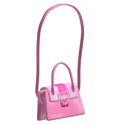 Pink Heart Crossbody Bag