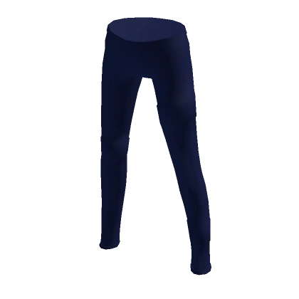 Dark Blue Leather Pants