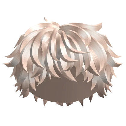 Platinum Messy Wavy Curly Fluffy Boy Hair