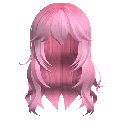 Pink Wavy Hair