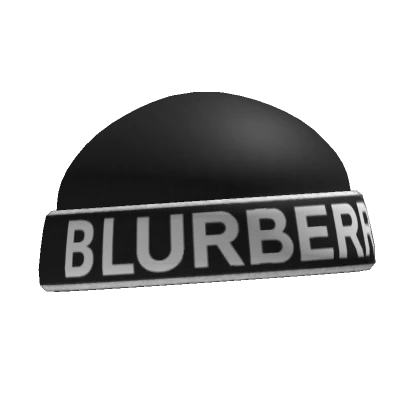 Blurberry Designer Black Beanie 