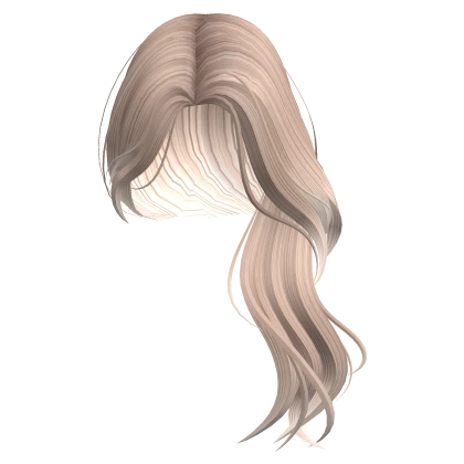 Wavy Over the Shoulder Side Part (Platinum)