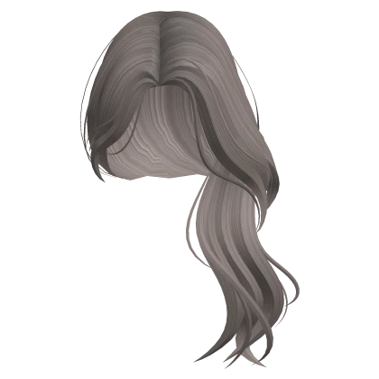 Wavy Over The Shoulder Side Part (Ash)