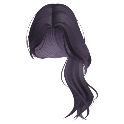 Wavy Over the Shoulder Side Part (Purple)