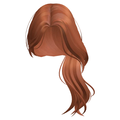 Wavy Over the Shoulder Side Part (Ginger)