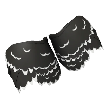 Black White Tip Owl Wings