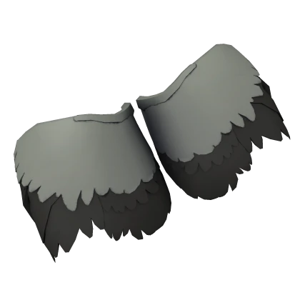 Grey Black Owl Wings