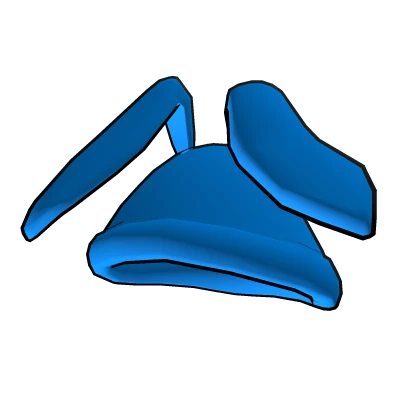 Extremely Blue Bunny Hood