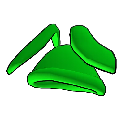 Extremely Green Bunny Hood