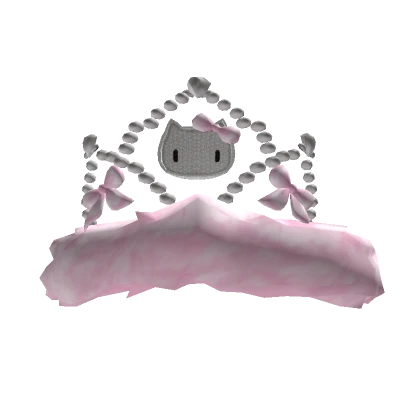 Kitty Pretty Kawaii Princess Tiara Pink Fur