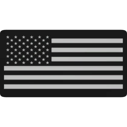 Left Shoulder Patch: B&W America Flag
