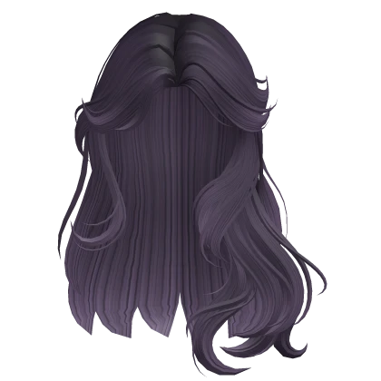 Wavy Windblown Hair (Purple)