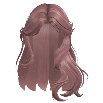 Wavy Windblown Hair (Pink)