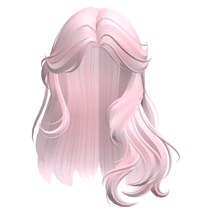 Wavy Windblown Hair (Pink)