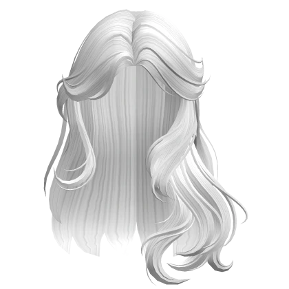 Wavy Windblown Hair (White)