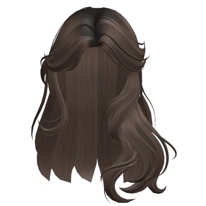 Wavy Windblown Hair (Brown)