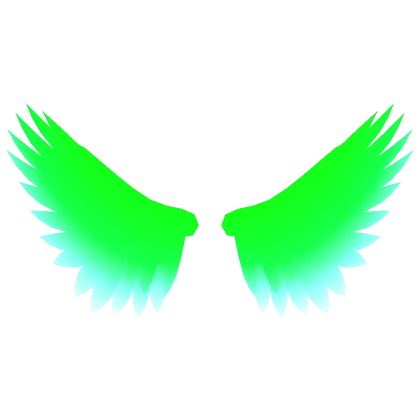 Green Fire Glowing Wings