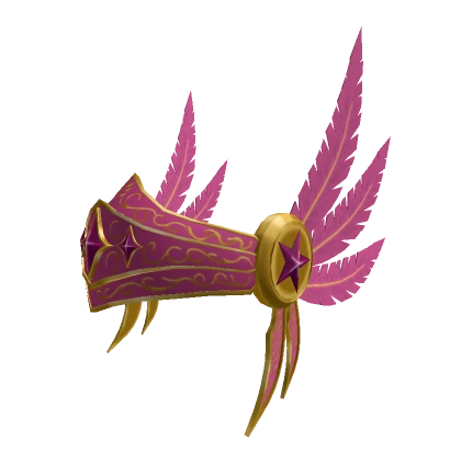 Pink Royal Feathered Helm