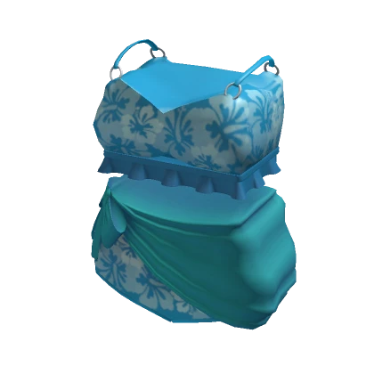 Blue Floral Swimsuit (3.0)