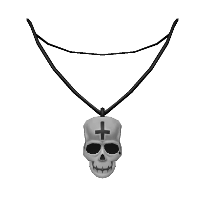 🍀Gray Skull Necklace