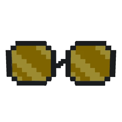 Golden Pixel Glasses