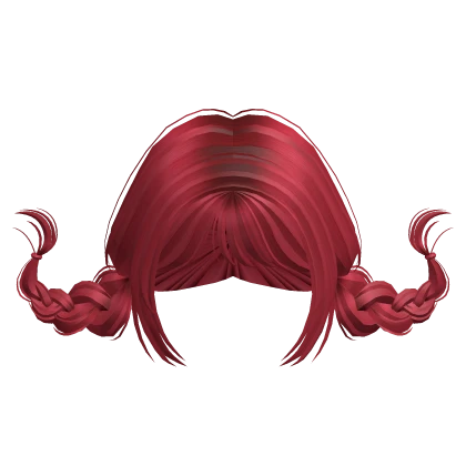 Kawaii Floating Braids (Red)