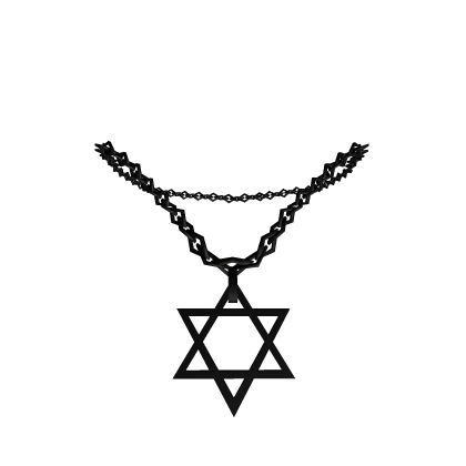Star of David Necklace 3.0 (Black)