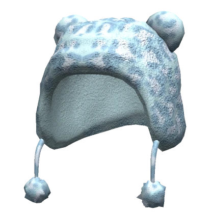 Light Blue Leopard Hat