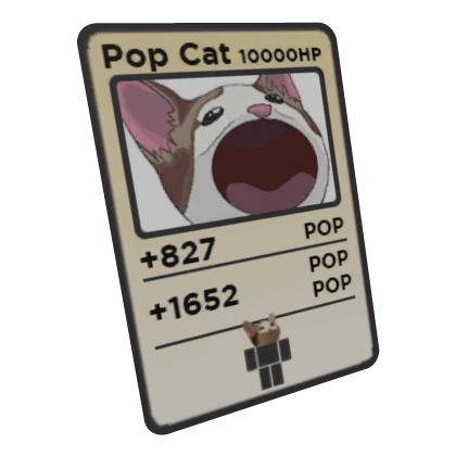 Pop Cat Trading Card