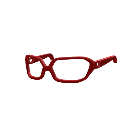 Heart Cutout Glasses in Red