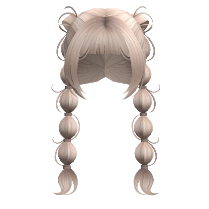 ♡ platinum blonde long cute bubble braids