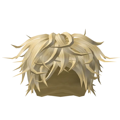 Blonde Fluffy Messy Hair