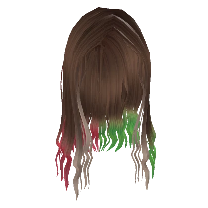 🍉Bella's Wet-Look Long Hair in Watermelon