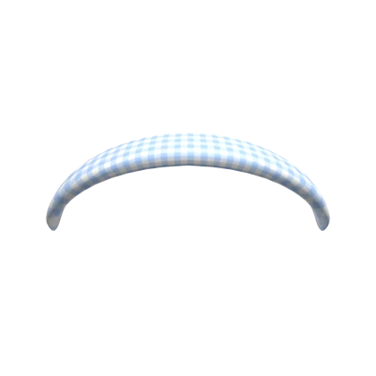 Simple Blue Plaid Headband