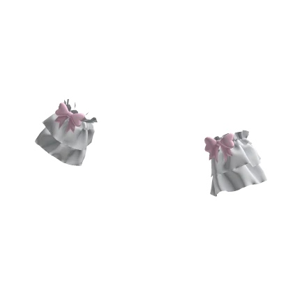 Pink Bow Ruffle Cuffs