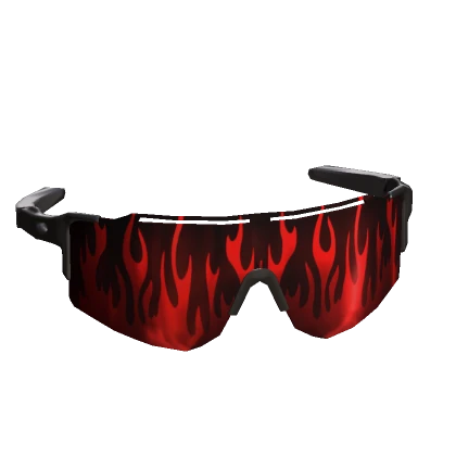 flaming black tactical sunglasses