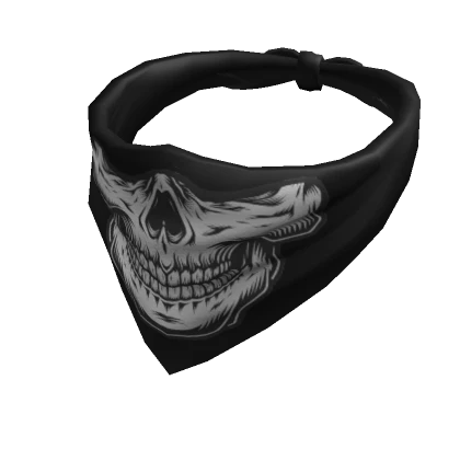 Death skull black bandana - DRESSX