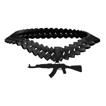 black AK-47 gun chain