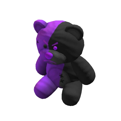 🐻 Evil Purple and Black Bear Plushie