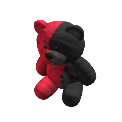 🐻 Evil Red and Black Bear Plushie