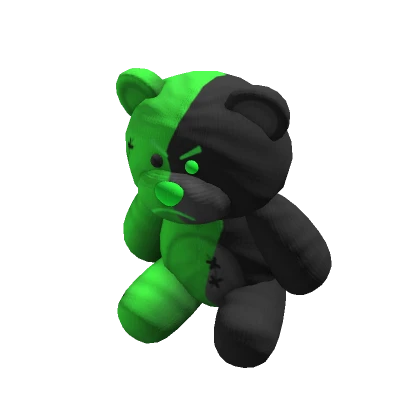 🐻 Evil Green and Black Bear Plushie