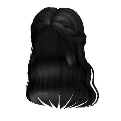 Braided Wavy Hair in Black