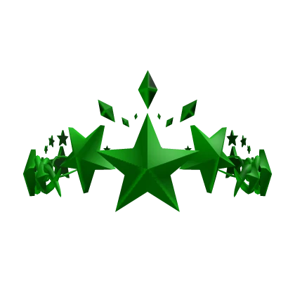 Green Star Diamond Y2K Sigil Crown