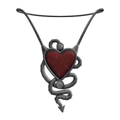 y2k devil heart necklace [3.0]